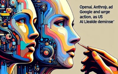 Acciones Urgentes de OpenAI, Anthropic y Google ante la Disminución del Liderazgo de EE. UU. en IA